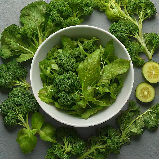 green leafy vegetables